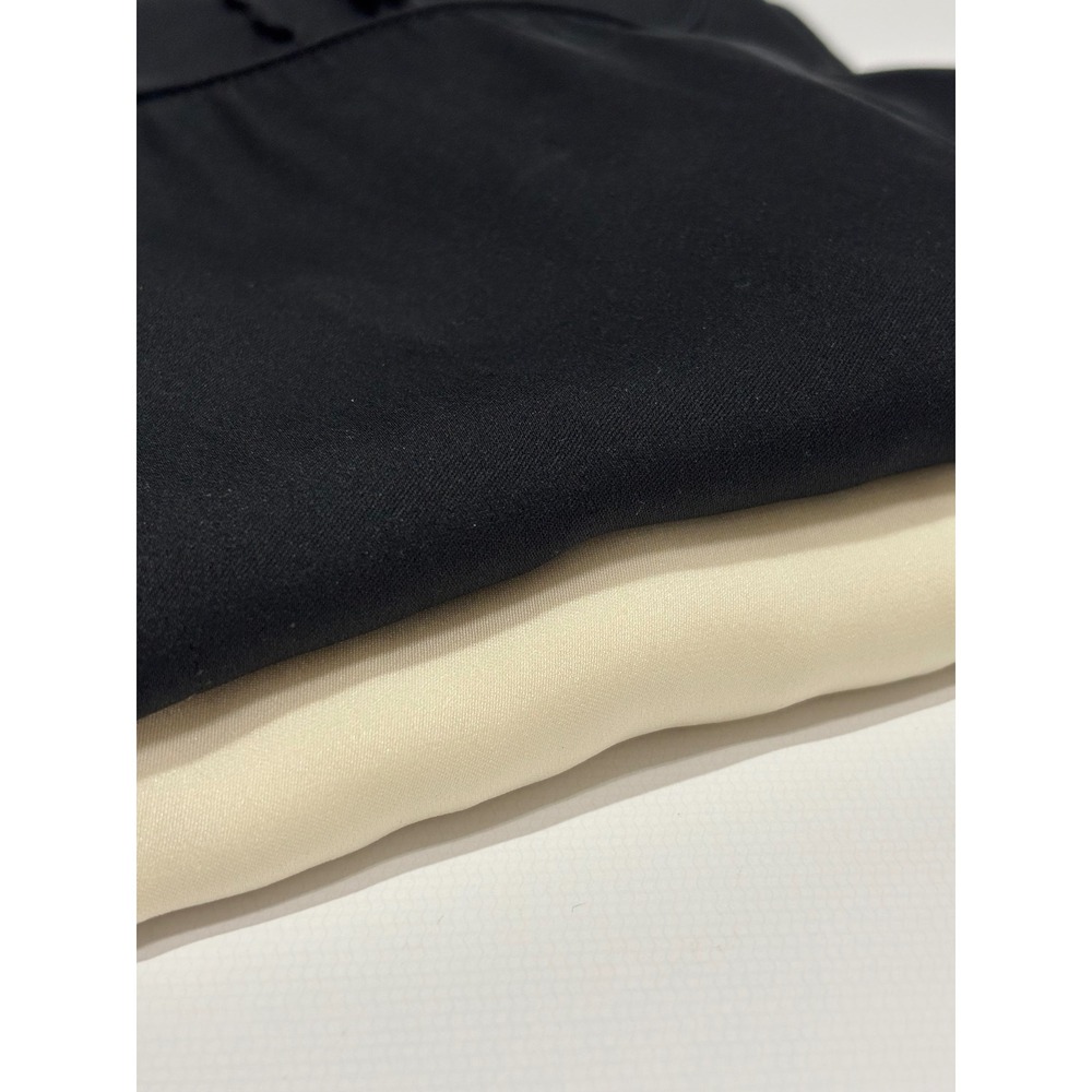 Quince Washable Silk Sleeveless Tank Bundle of 2  Black Ivory XL Quiet Luxury - Picture 12 of 12